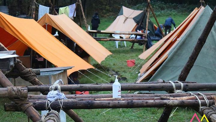 Billede af en lejr